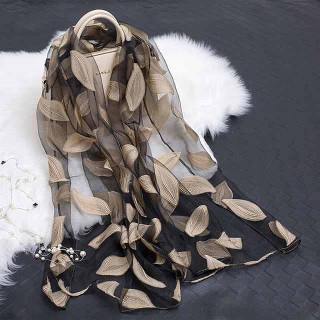 Womens Summer Breeze Lightweight Sheer Wrap Organza Gauze Scarf S9076