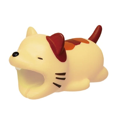 Cartoon Panda Cats Shark Cable Protector Data Line Cord Protector Protective Cable Winder Cover For iPhone USB Charging Cable