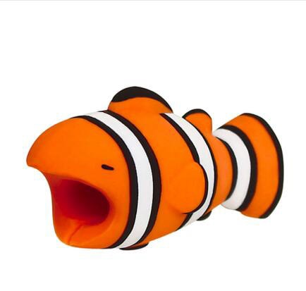 Cartoon Panda Cats Shark Cable Protector Data Line Cord Protector Protective Cable Winder Cover For iPhone USB Charging Cable