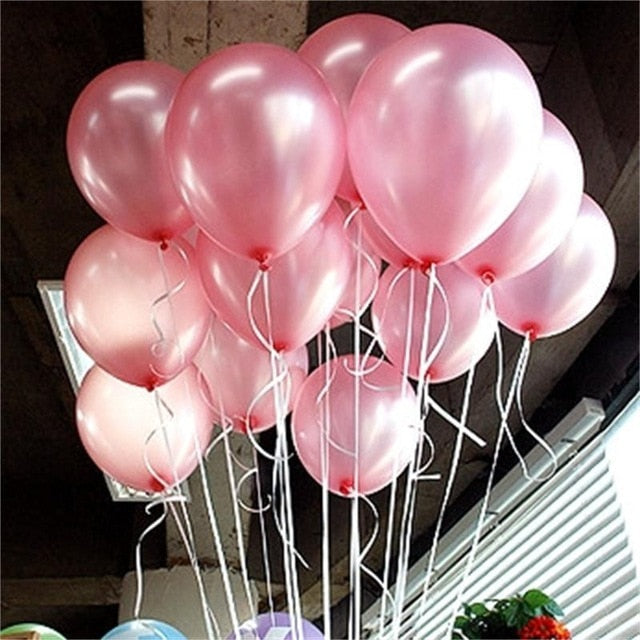10pcs Glossy Metal Pearl Latex Balloons Thick Chrome Metallic Inflatable Air Balloons Globos Metalicos Birthday Party Decoration