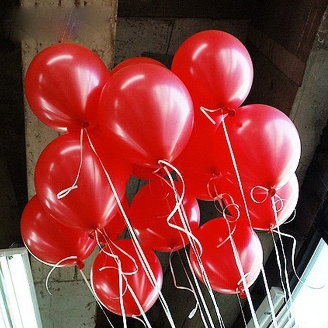 10pcs Glossy Metal Pearl Latex Balloons Thick Chrome Metallic Inflatable Air Balloons Globos Metalicos Birthday Party Decoration