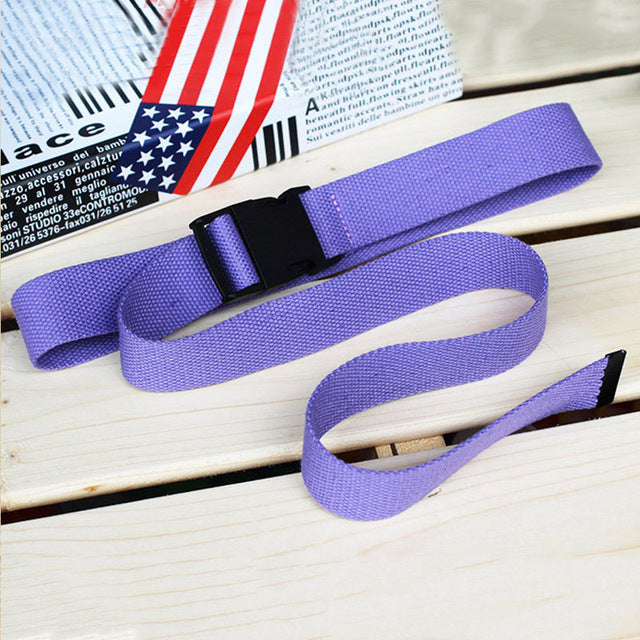 Fashion Black Canvas Belt for Women Casual Female Waist Belts with Plastic Buckle Harajuku Solid Color Long Belts ceinture femme