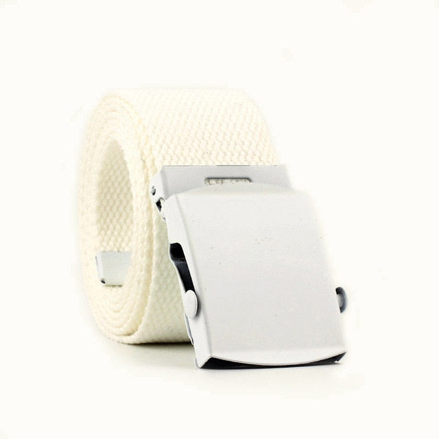 Fashion Black Canvas Belt for Women Casual Female Waist Belts with Plastic Buckle Harajuku Solid Color Long Belts ceinture femme