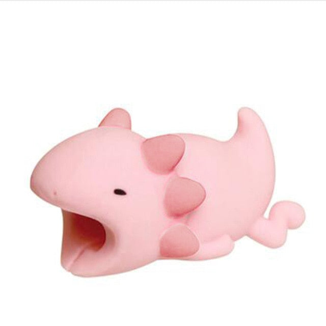 Cartoon Panda Cats Shark Cable Protector Data Line Cord Protector Protective Cable Winder Cover For iPhone USB Charging Cable