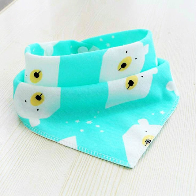 Baby Bibs Waterproof Triangle Cotton Cartoon Child Baberos Bandana Bibs Babador Dribble Bibs Newborn Slabber Absorbent Cloth