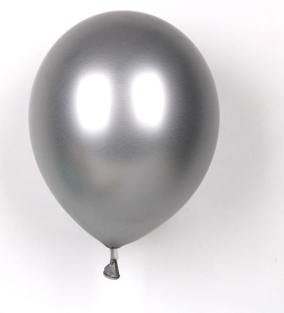10pcs Glossy Metal Pearl Latex Balloons Thick Chrome Metallic Inflatable Air Balloons Globos Metalicos Birthday Party Decoration