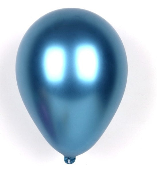 10pcs Glossy Metal Pearl Latex Balloons Thick Chrome Metallic Inflatable Air Balloons Globos Metalicos Birthday Party Decoration