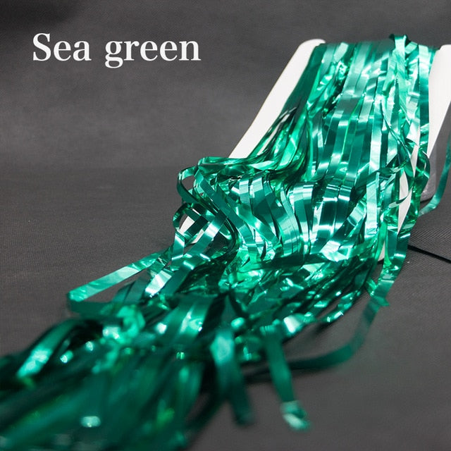 3M Tinsel Curtain 2M Foil curtain Wedding Backdrop Decoration Birthday Party Backdrop Photo Curtains Wedding Courains Background