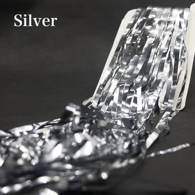 3M Tinsel Curtain 2M Foil curtain Wedding Backdrop Decoration Birthday Party Backdrop Photo Curtains Wedding Courains Background